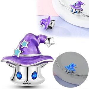 BOGO! Bundle to get the discount!  Glow in the Dark Kitten Witch hat 925 Silver